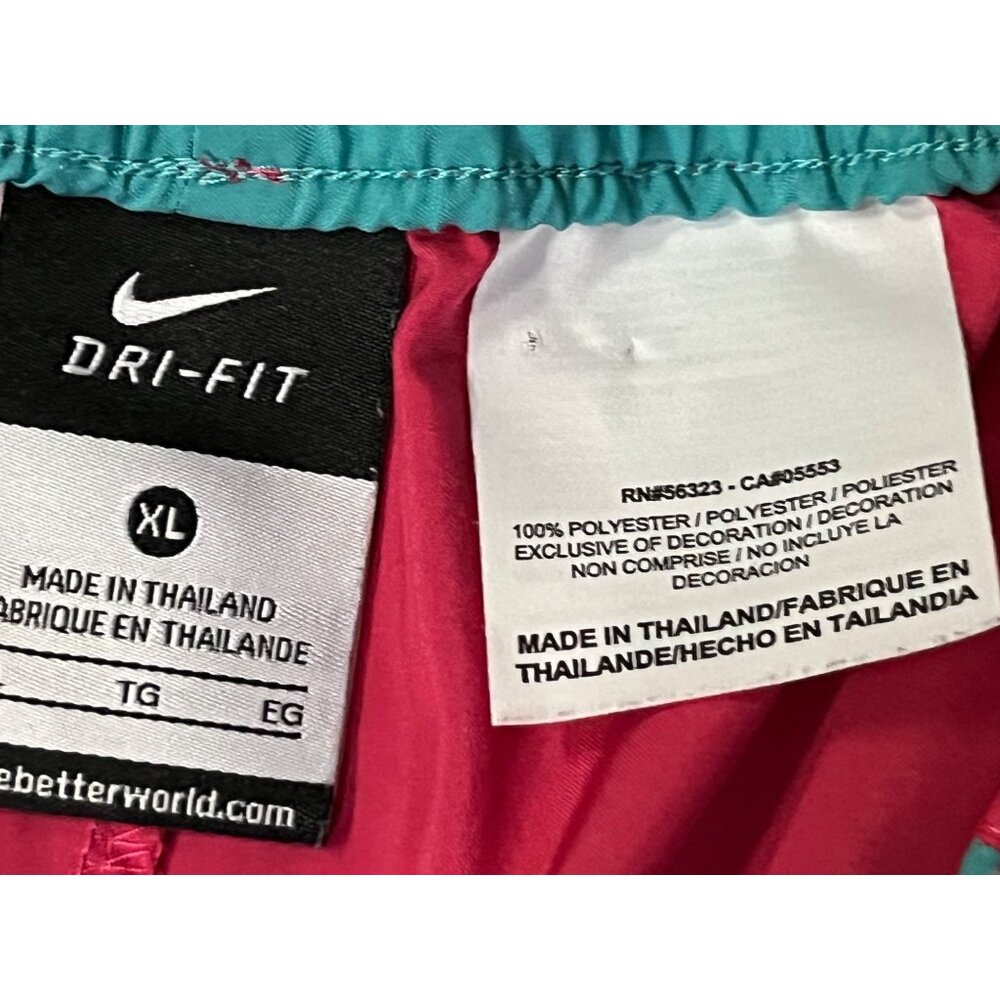Nike Dri-Fit Shorts Womens XL Used 531774-606 Pink Turquoise - Picture 11 of 16
